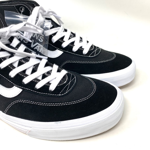 VANS Crockett High Top Black Men’s Suede Canvas Skate Sneakers Size VN0A5JIGY28 - Picture 3 of 9